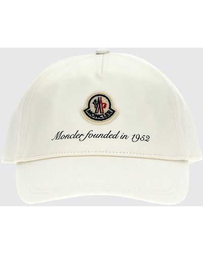 Moncler Cappello con logo - Bianco