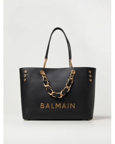 Balmain Tote Bags - Black