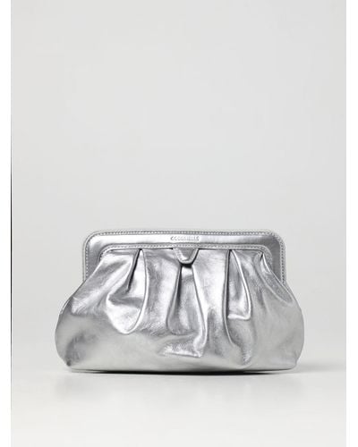 Coccinelle Clutch in pelle - Grigio