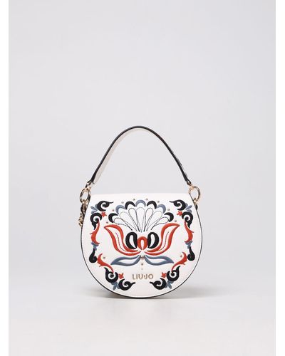Liu Jo Bag In Synthetic Leather With Embroidery - White