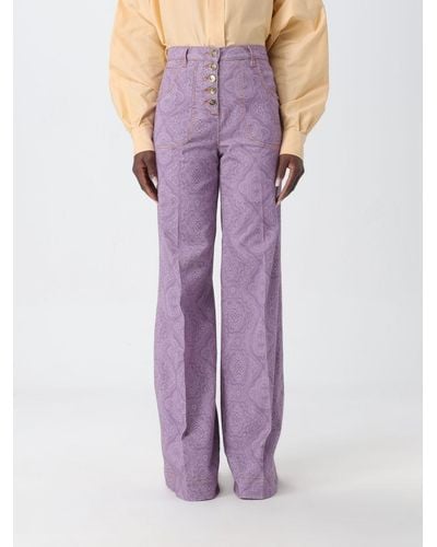 Etro Trousers - Purple