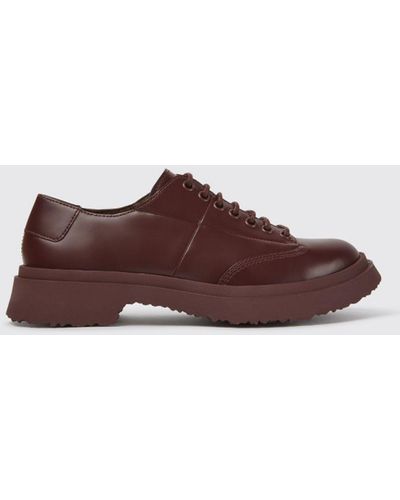 Camper Walden Lace-up Shoes In Calfskin - Brown