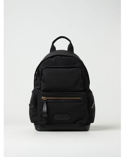 Tom Ford Backpack In Nylon And Leather - Black