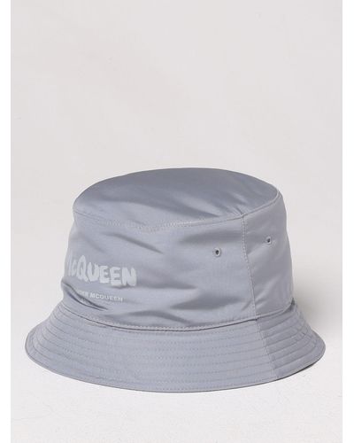 Alexander McQueen Cappello in nylon - Grigio