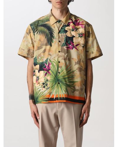 Etro Tropical Print Cotton Shirt - Multicolour