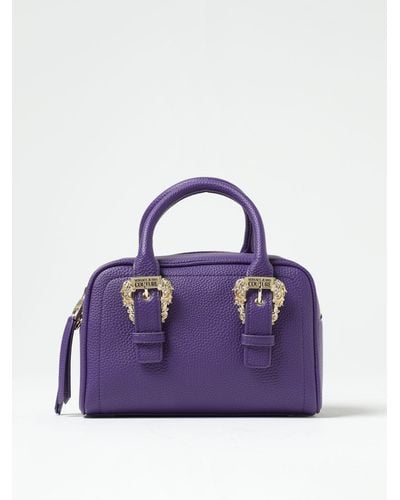 Versace Jeans Couture Bag In Grained Synthetic Leather - Purple