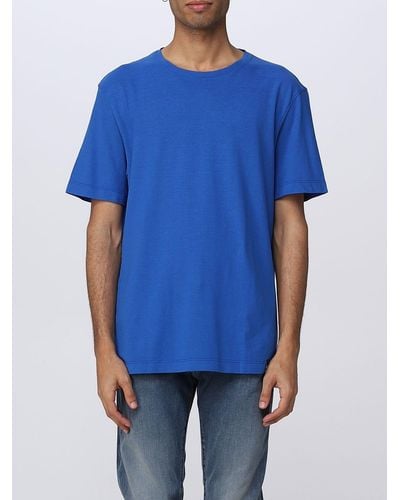 Drumohr T-shirt basic di cotone - Blu