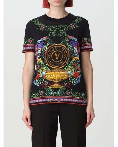 Versace T-shirt in cotone - Nero