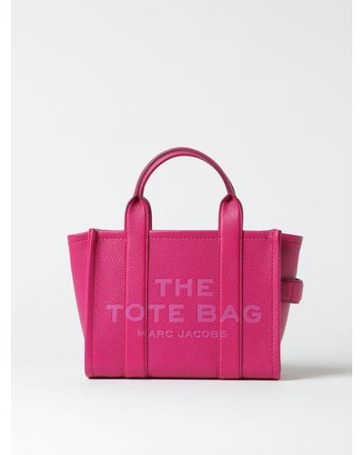 Marc Jacobs The Small Tote Bag In Grained Leather - Pink