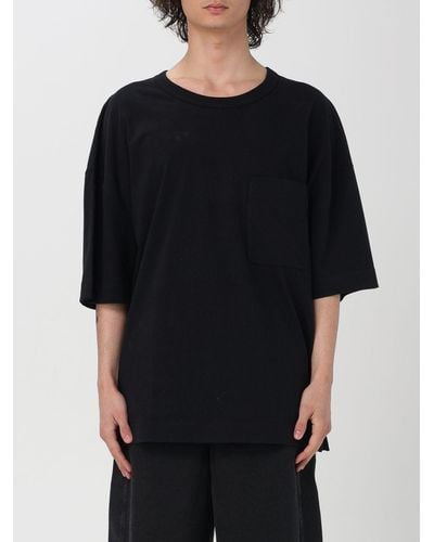Lemaire T-shirt in cotone e lino - Nero