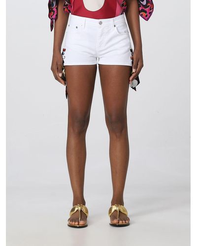 Emilio Pucci Shorts In Cotton - White
