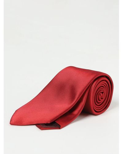 Emporio Armani Cravate - Rouge