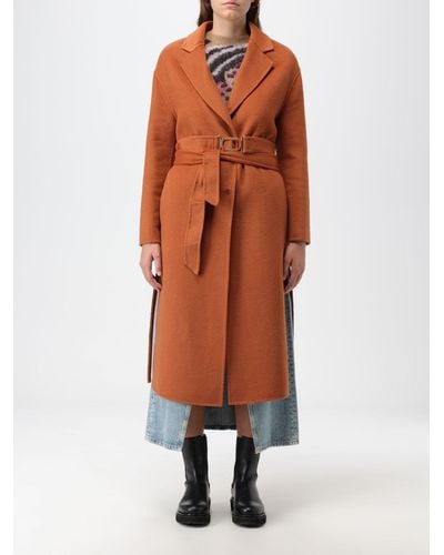 Twin Set Cappotto in misto lana - Arancione