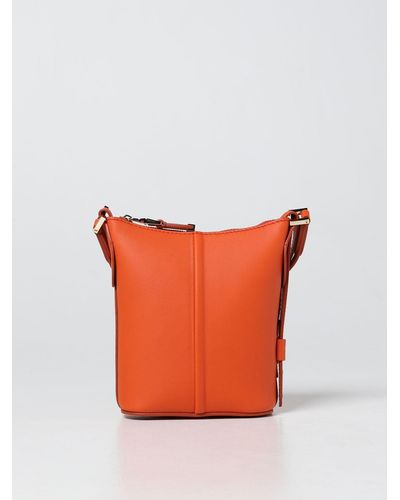 Max Mara Riviers Leather Bag - Orange