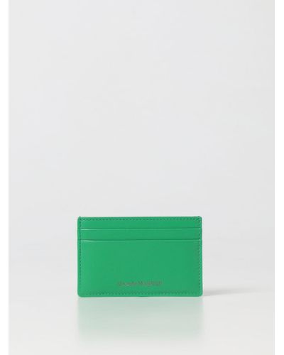 Alexander McQueen Portacarte di credito in pelle - Verde
