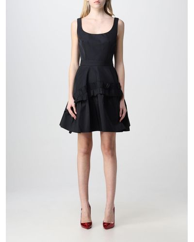 Alexander McQueen Dress In Polyester - Black