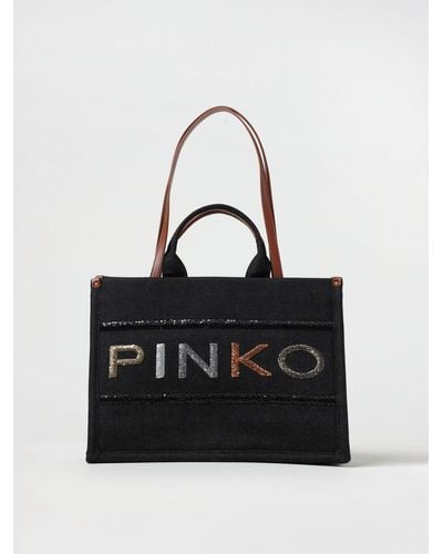 Pinko Tote Bags - Black