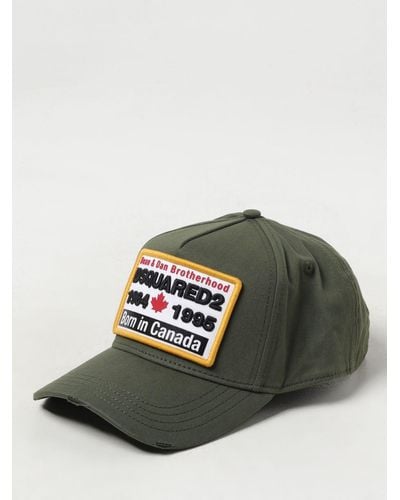 DSquared² Cappello in twill di cotone - Verde