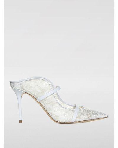 Malone Souliers Flat Sandals - White