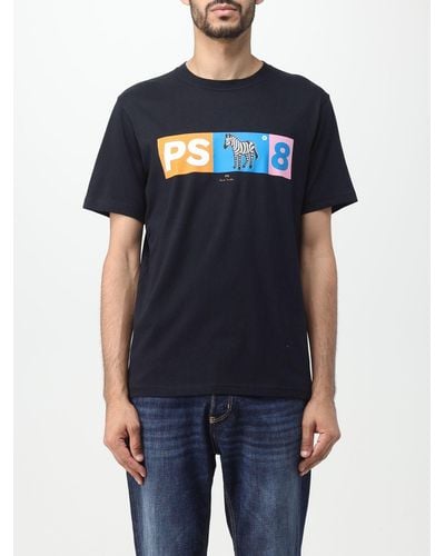 Paul Smith T-shirt con stampa grafica - Blu