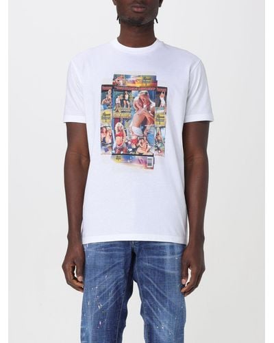 DSquared² T-shirt Rocco Cool in cotone - Bianco