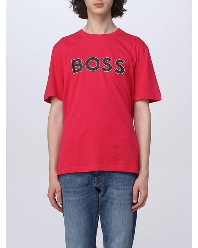 BOSS T-shirt in jersey di cotone - Rosso
