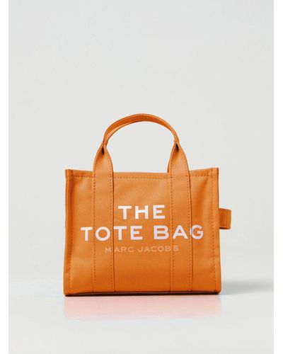 Marc Jacobs The Small Tote Bag In Canvas - Orange