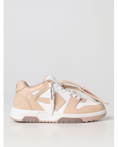 Off-White c/o Virgil Abloh Out Of Office Leather Sneakers - Brown