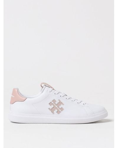 Tory Burch Sneakers Howell Court in pelle con logo - Bianco
