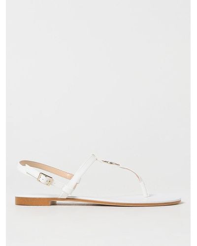 Twin Set Flat Sandals - White