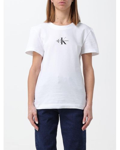Ck Jeans T-shirt con logo - Bianco