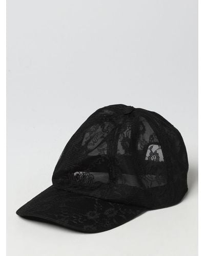 MSGM Hat In Lace - Black