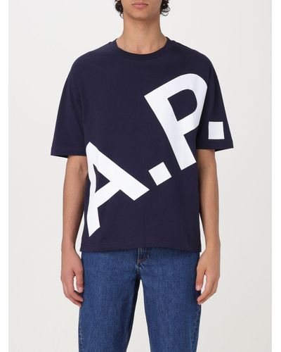A.P.C. Camiseta - Azul