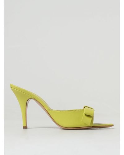 Gia Borghini Flache sandalen - Gelb