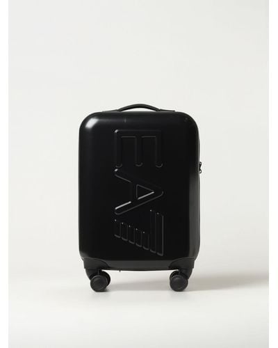 EA7 Trolley in ABS con logo embossed - Nero