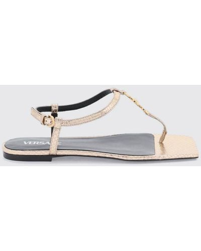 Versace Flat Sandals - White