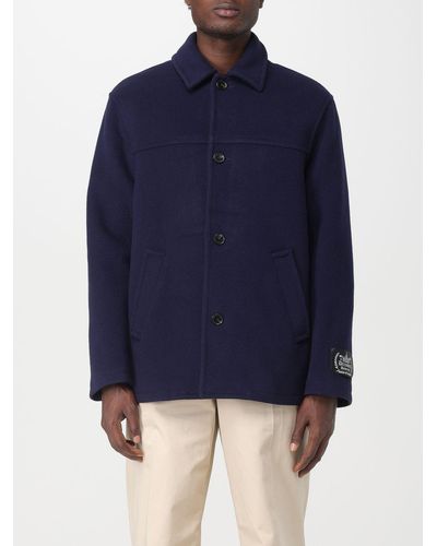 MSGM Caban In Wool - Blue