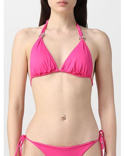 Pinko Bikini top in tecno jersey stretch - Rosa