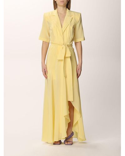 FEDERICA TOSI Long Silk Dress - Yellow