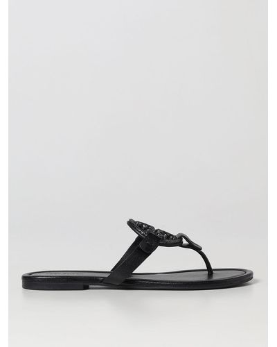 Tory Burch Sandals In Leather - Black
