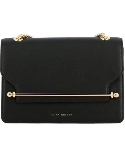 Strathberry 'east/west' Leather Crossbody Bag - Black