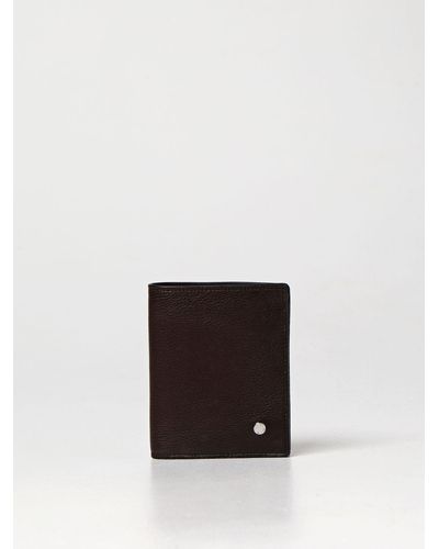 Orciani Wallet In Textured Leather - White