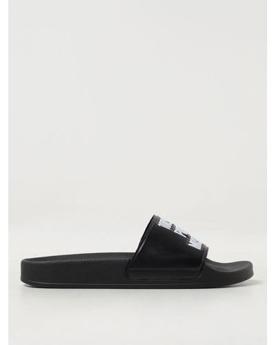 Moschino Flat Sandals - Black