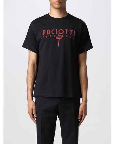 Cesare Paciotti T-shirt con stampa logo - Nero