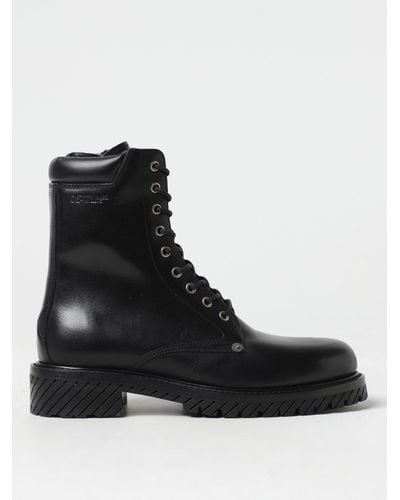 Off-White c/o Virgil Abloh Military-Stiefel mit Schwammsohle - Schwarz