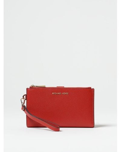 Michael Kors Leather Continental Wallet 35H5GMXZ3l Red Pony-style calfskin  ref.991860 - Joli Closet