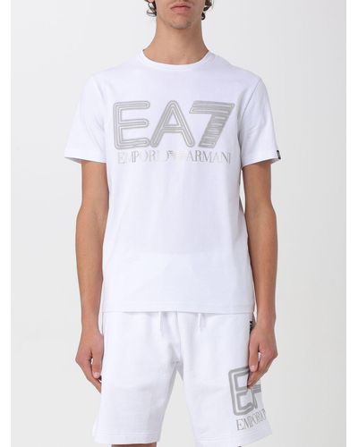 EA7 T-shirt di cotone - Bianco