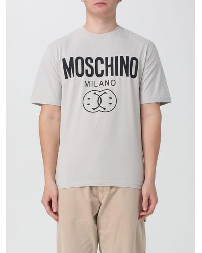 Moschino T-shirt a girocollo in cotone - Grigio