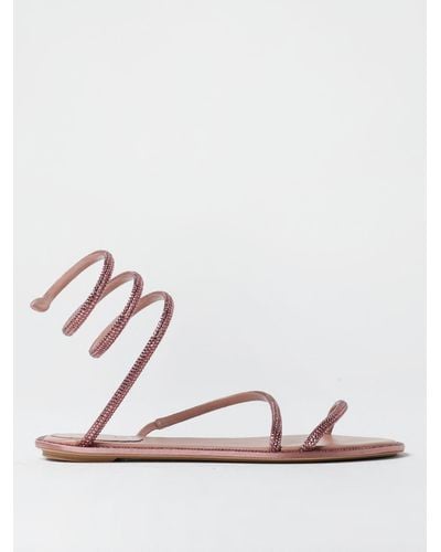 Rene Caovilla Flat Sandals - Pink