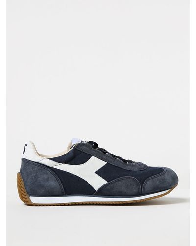 Diadora Sneakers Equipe in tessuto e suede - Blu